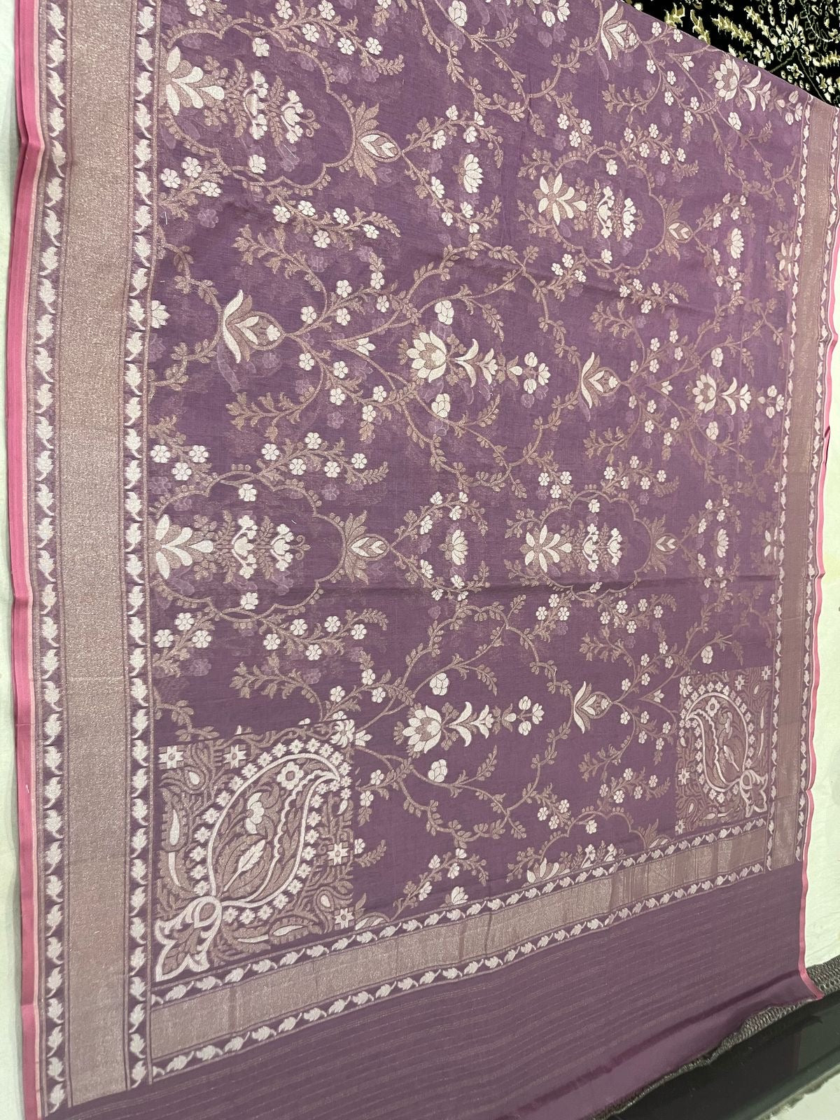 Cotton muslin jamdani saree women sari blouse traditional sarees