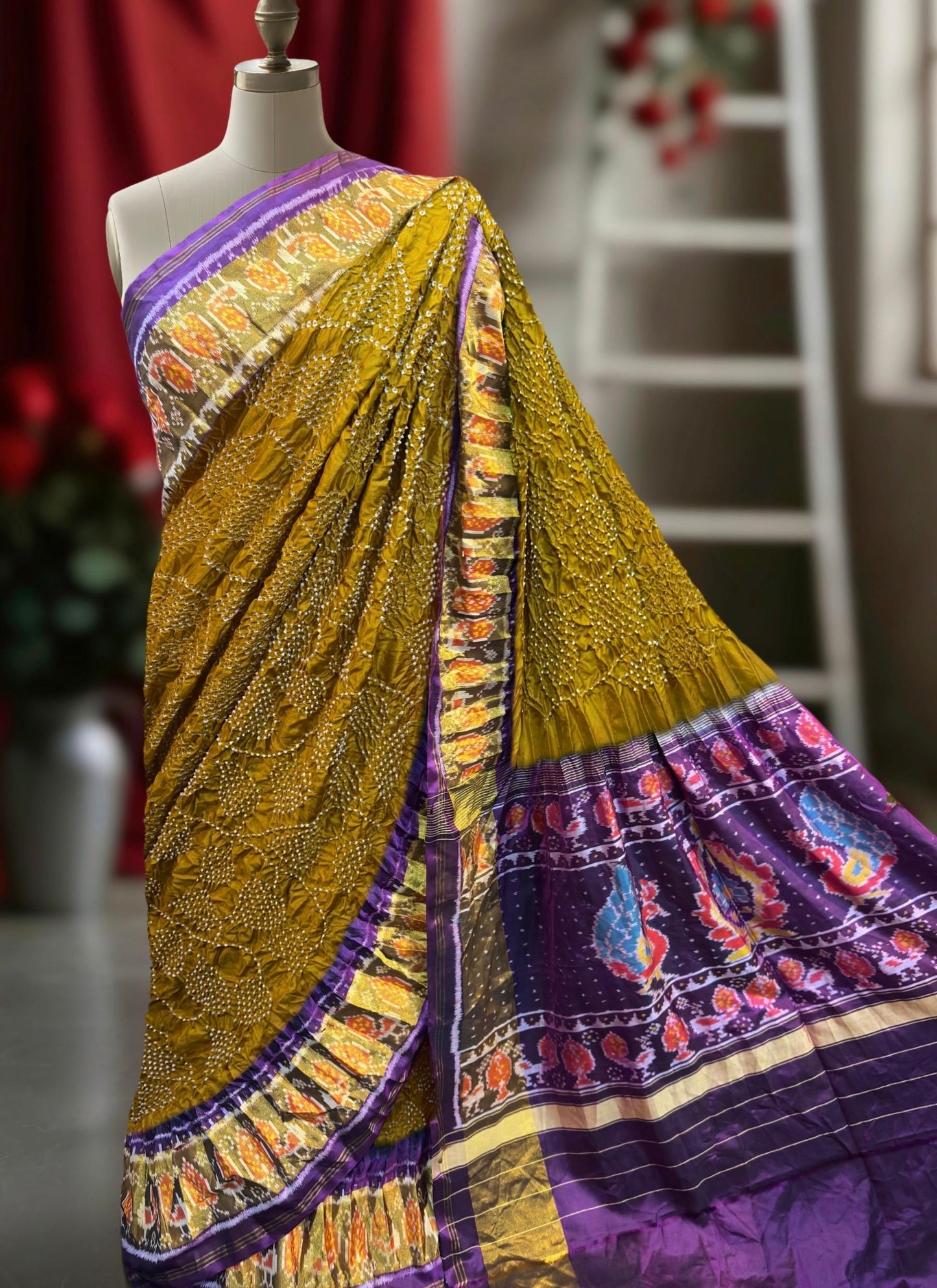 Ikkat Patola saree Indian sarees wedding sari blouse