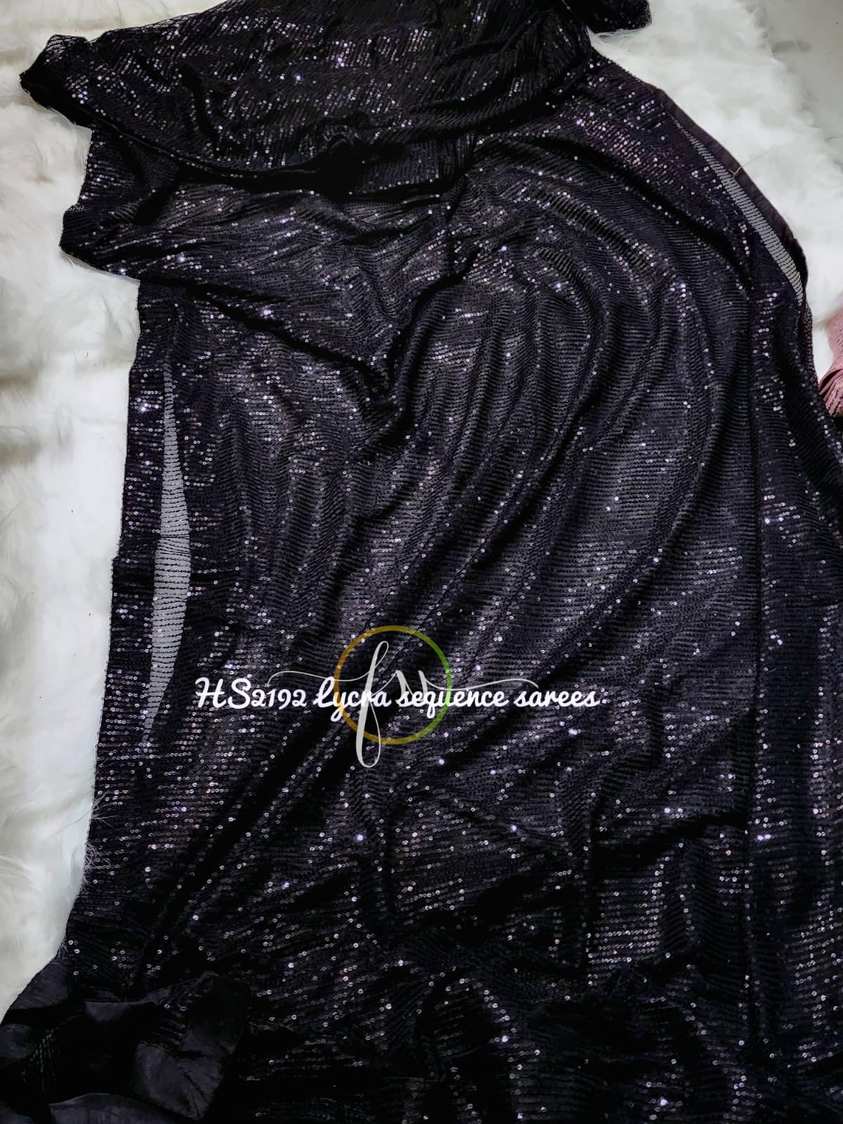 Celebs sequins partywear sexy sarees
