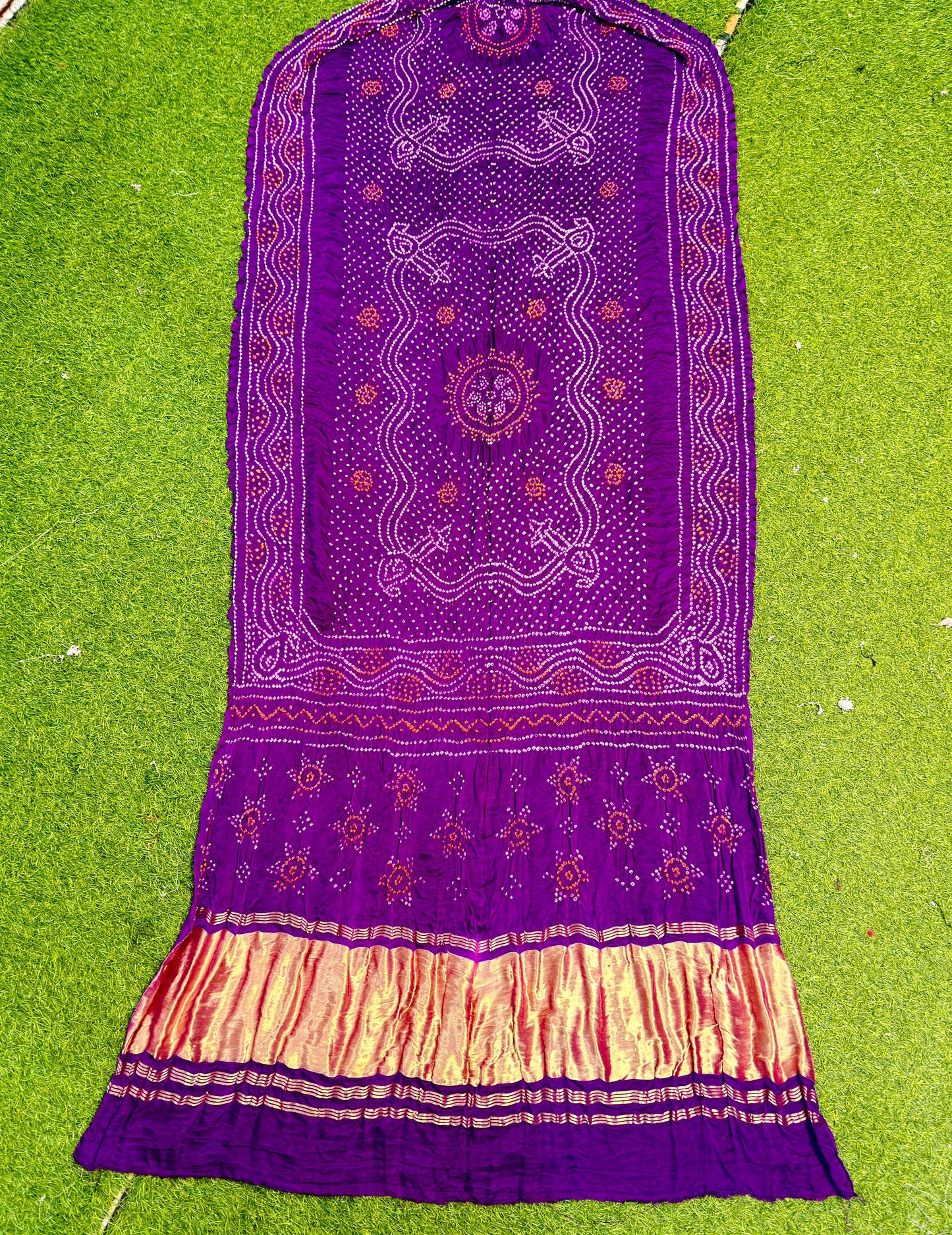 Purple gajji silk saree Indian sarees handmade sari blouse