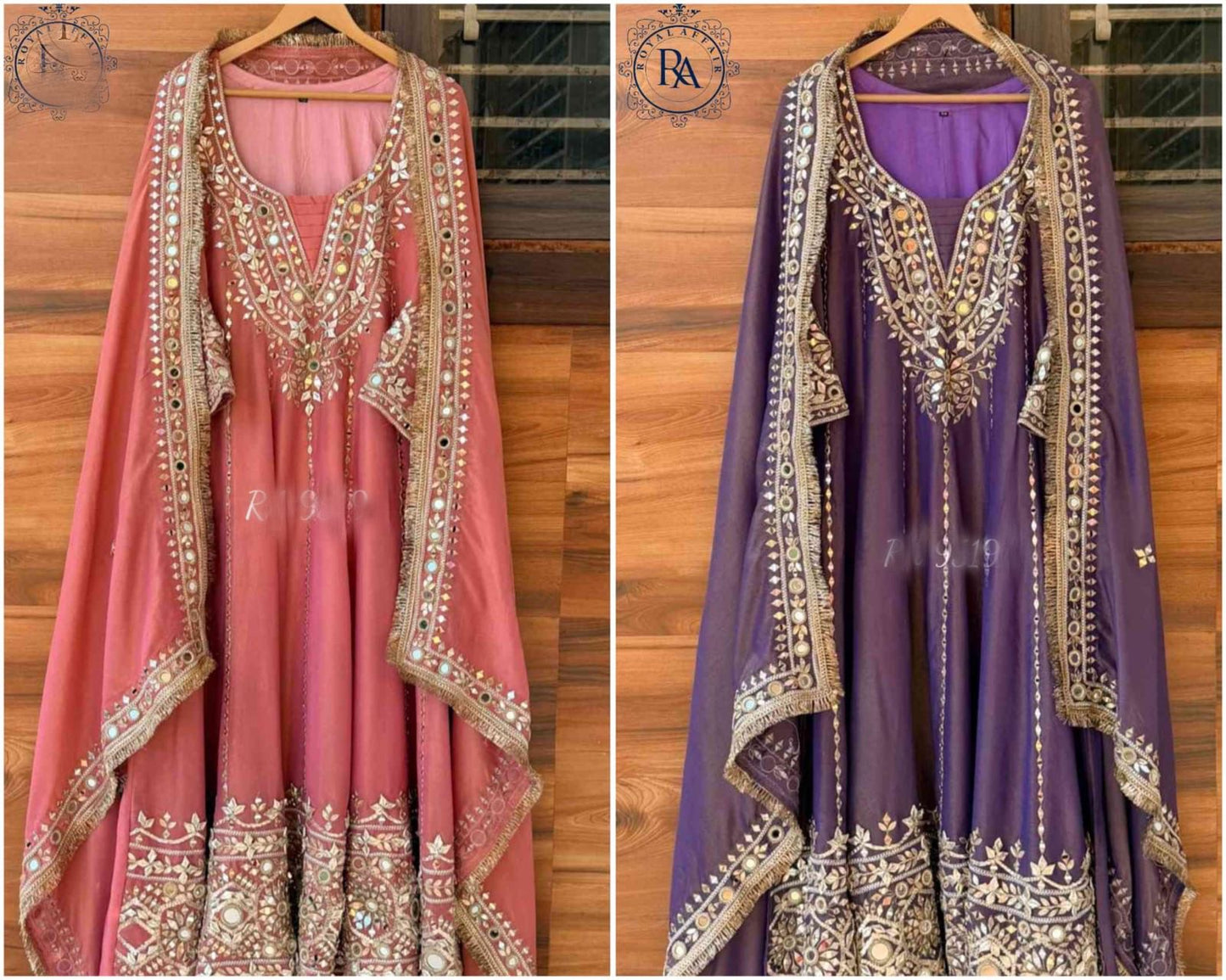 Tissue dress designer Anarkali dress stitched long dress