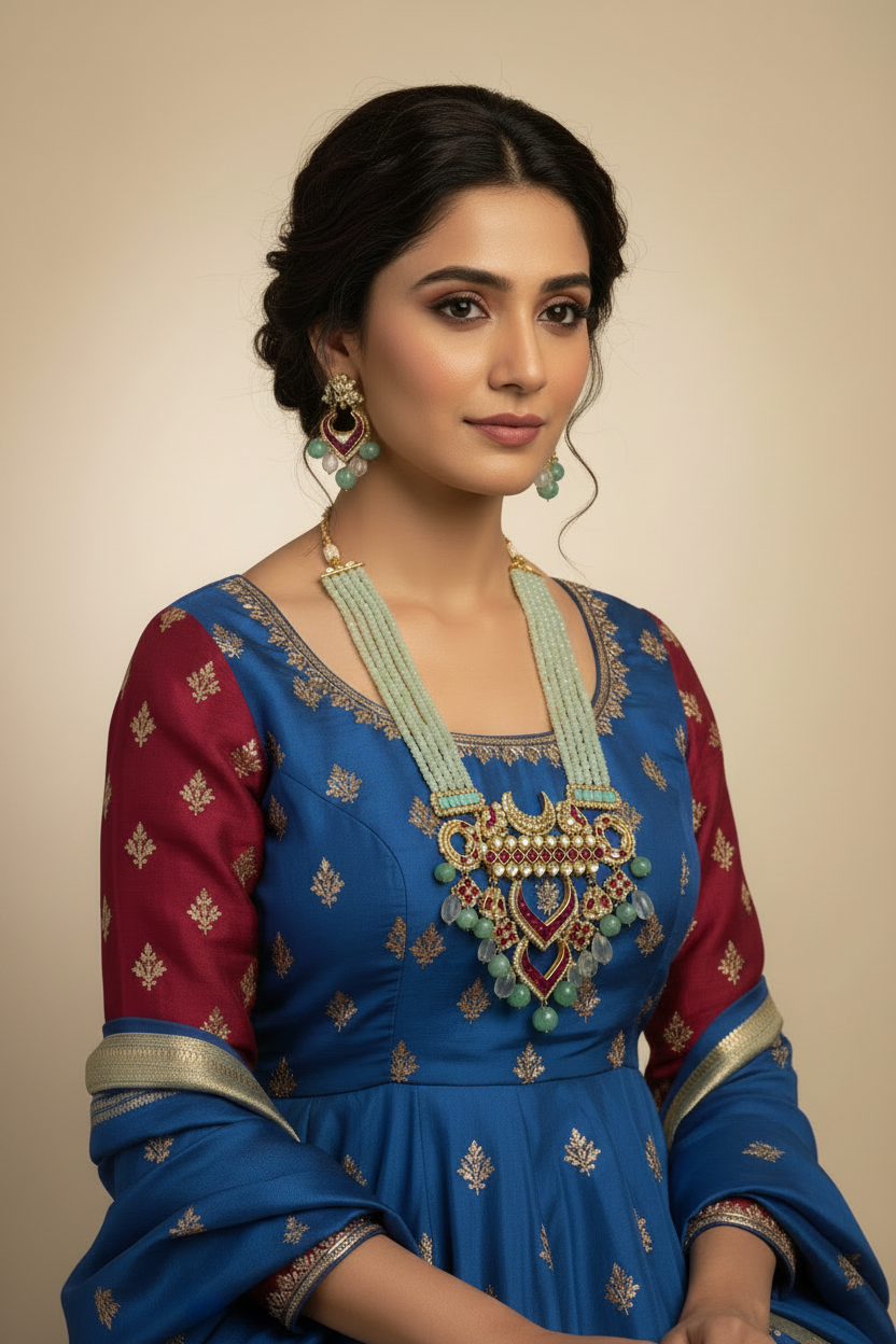 Marwar inspired traditional necklace set statement necklace set wedding jewellery