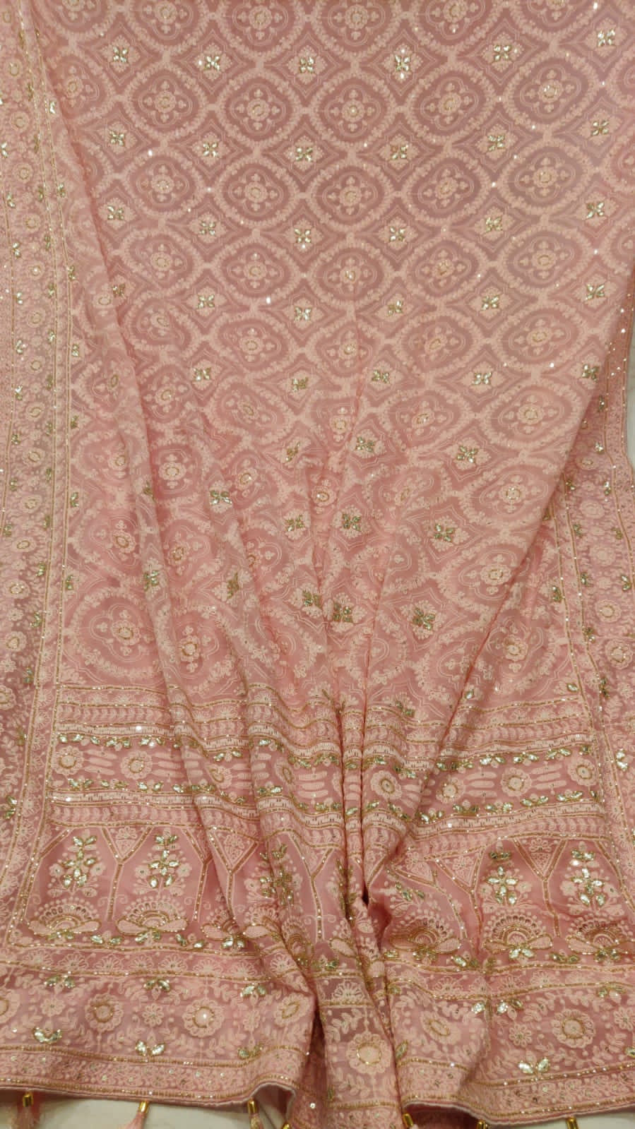 Maliva chikankari beautiful saree