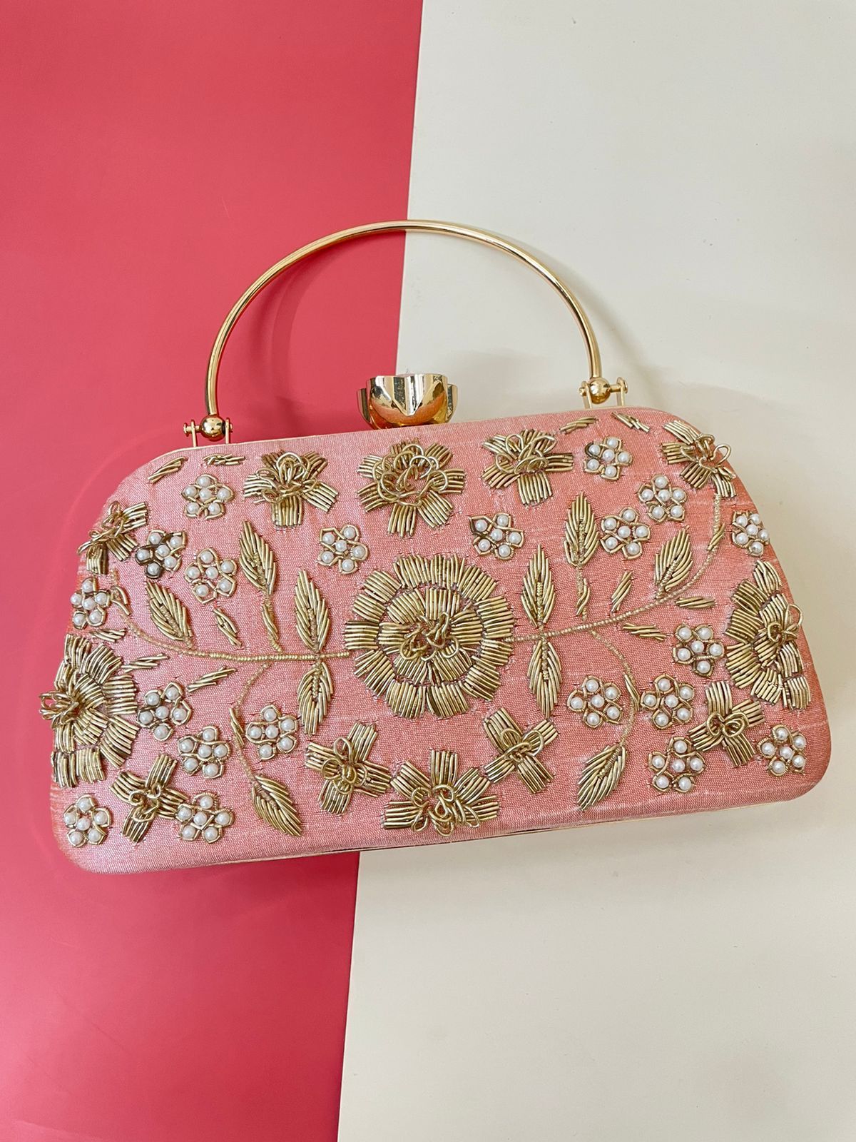 Lishika embroidered clutch box