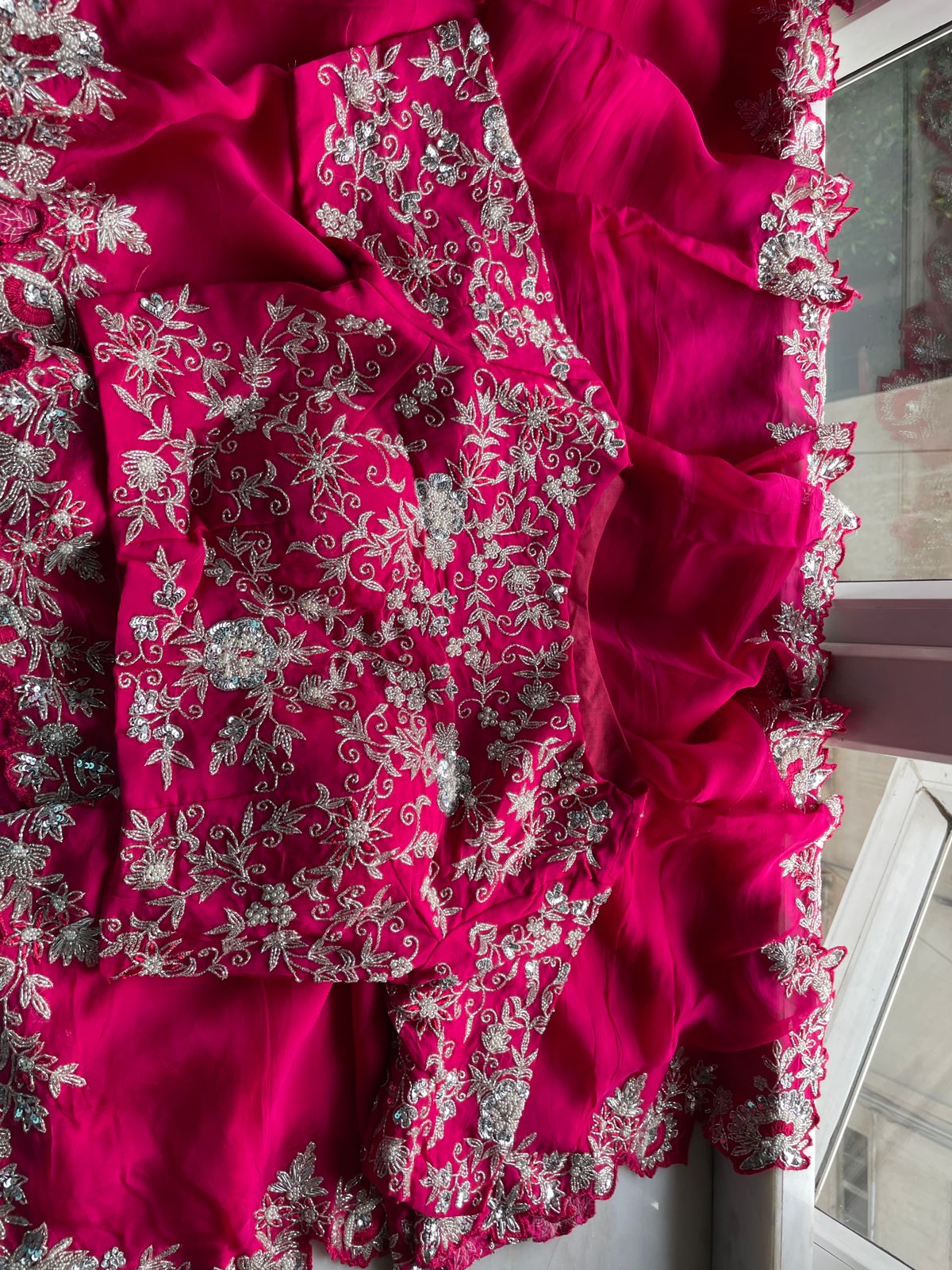 Mushika organza saree