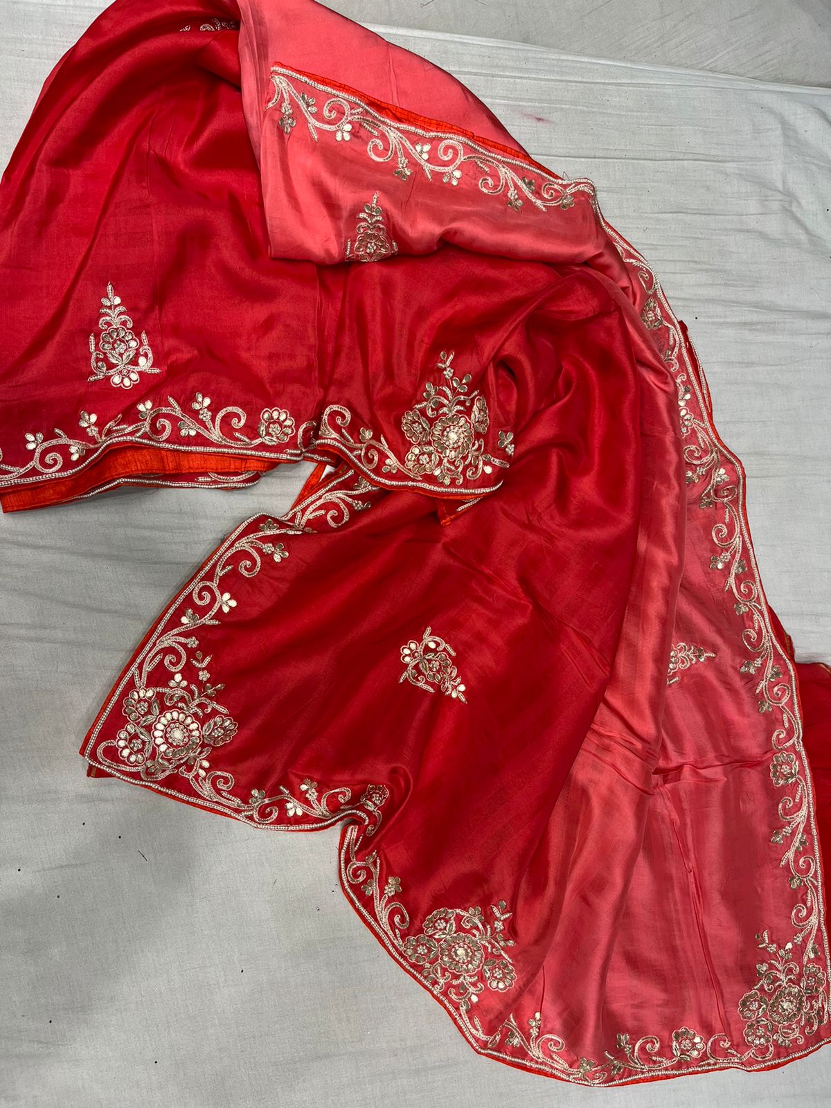 Handloom silk gottapatti saree