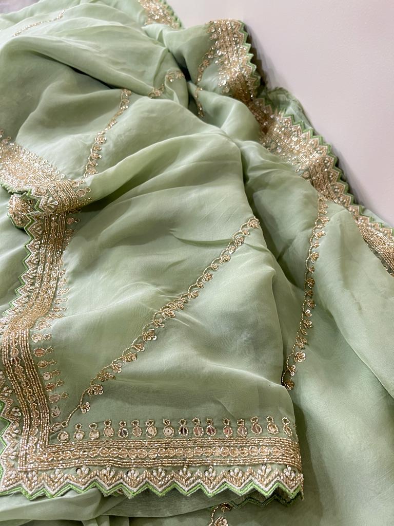 Nivesha organza partywear saree