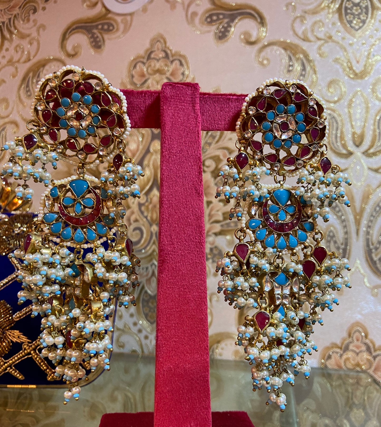 Lalisha pacchi Kundan earrings