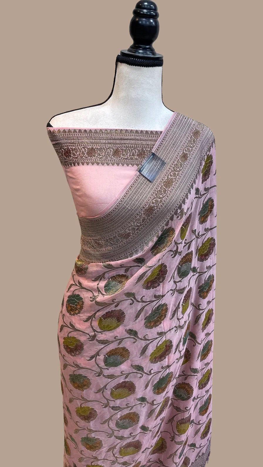 Gorgette saree