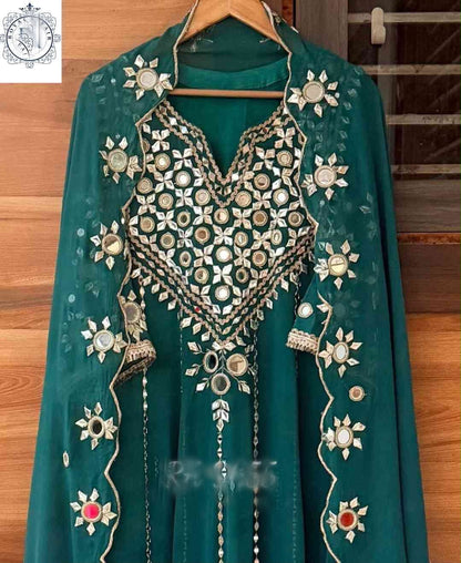 Anarkali dress gorgette stitched salwar suit Indian dresses