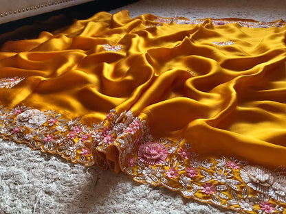 Mahishani premium plush Organza Silk Saree