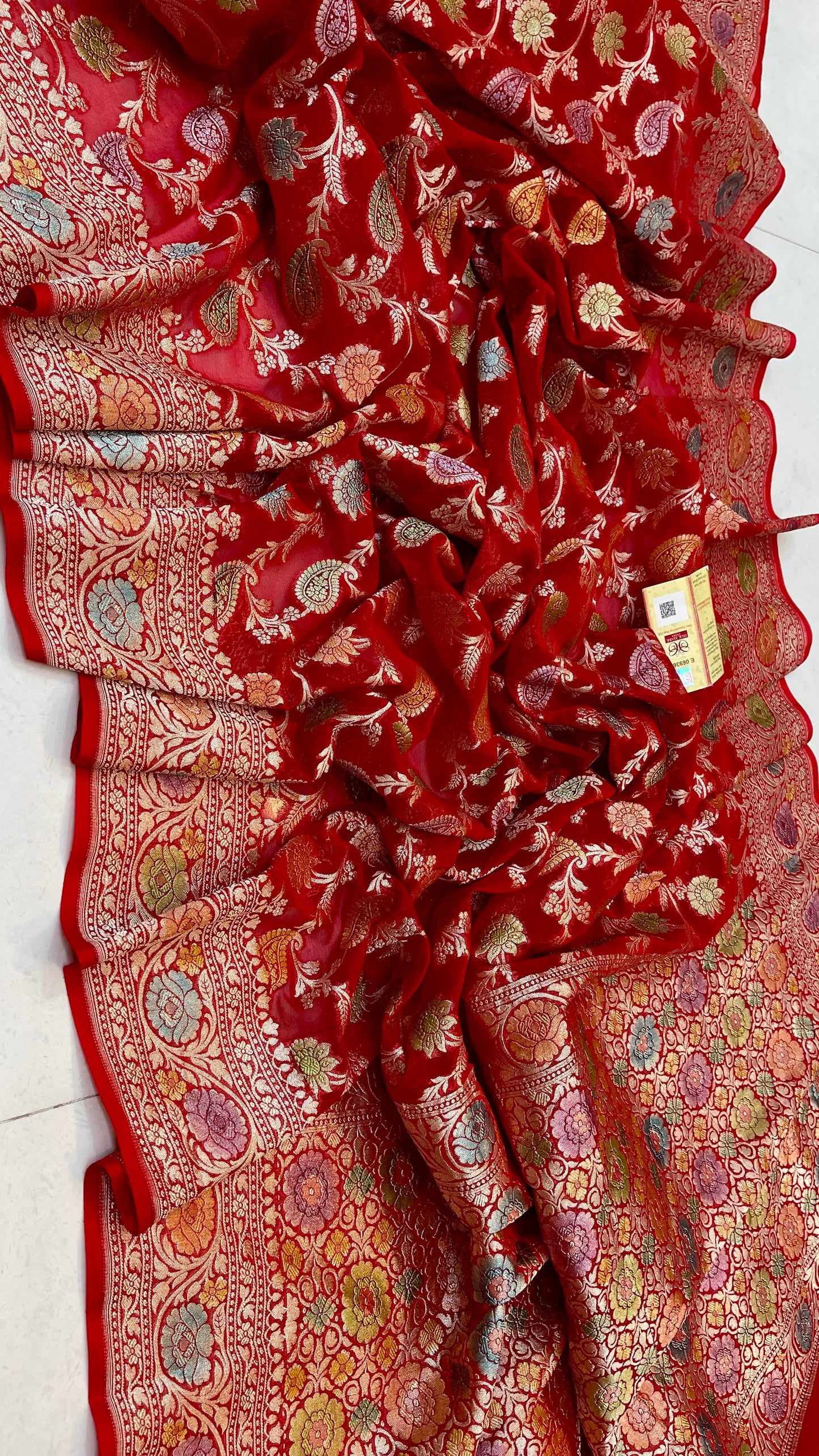 Mahitashi gorgette saree Indian sari blouse