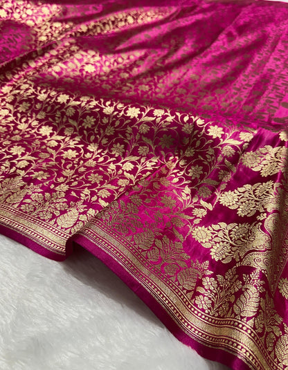 Banarsi handmade saree mashru katan silk saree Indian sari blouse