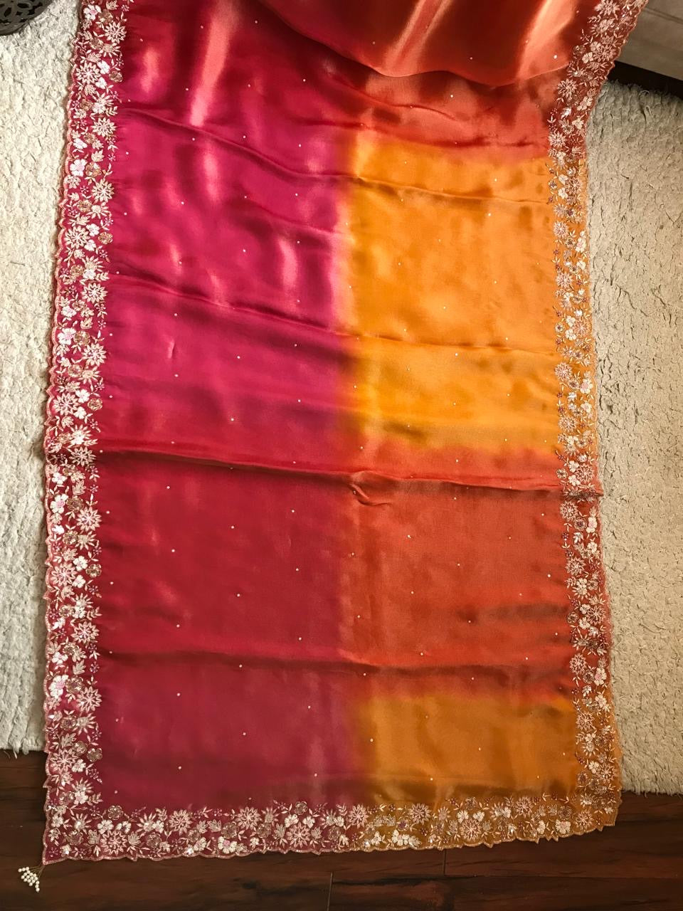 Ramaisha Tissue Organza saree Luxury styled sarees blouse
