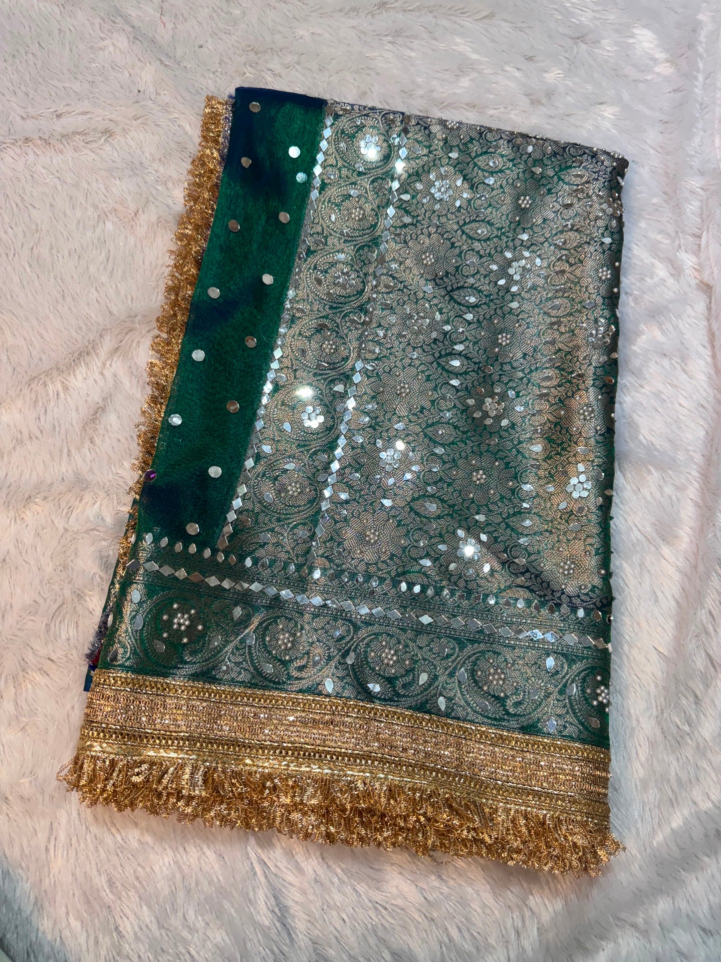 Maharani glass tissue saree banarsi soft silk saree Indian sari blouse