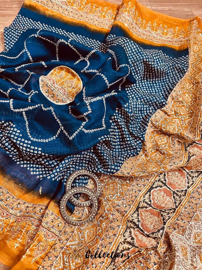 Chanderi Resham zari sequins saree