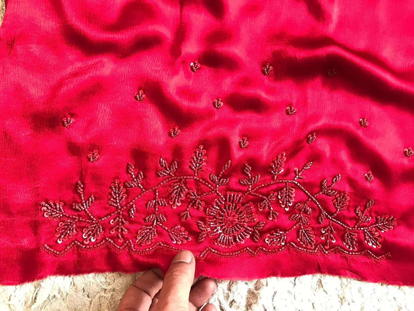 Maroon red premium saree Indian sarees blouse beautiful sari