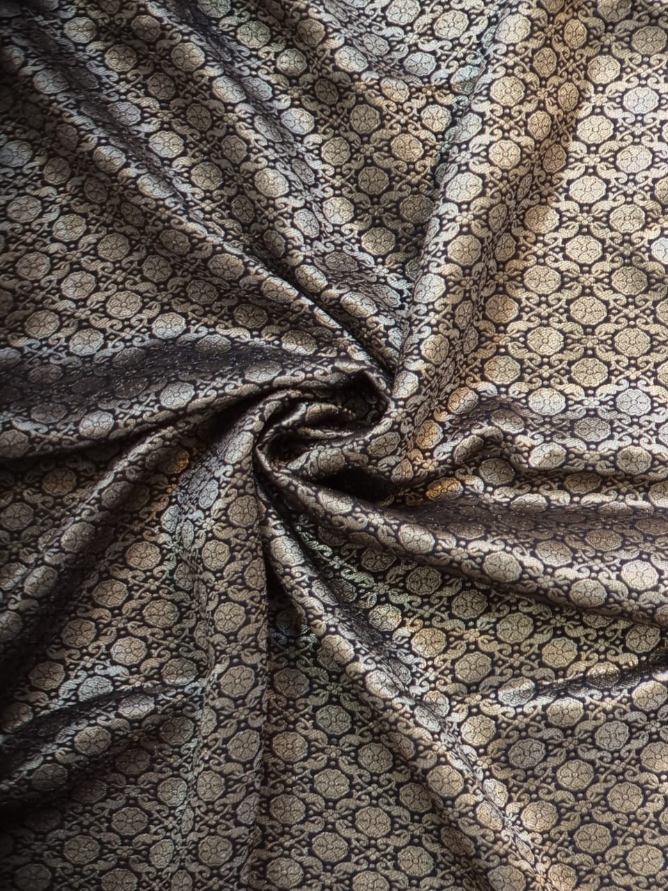 Katan inspired double tissue silk saree