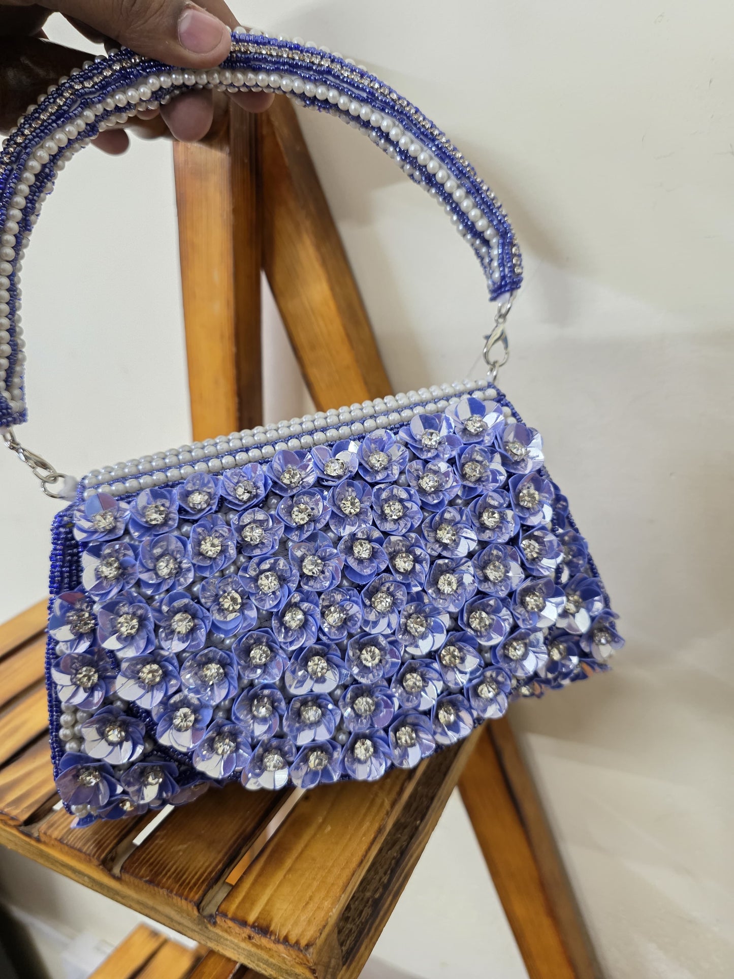 Flowery clutch bag Partywear purse