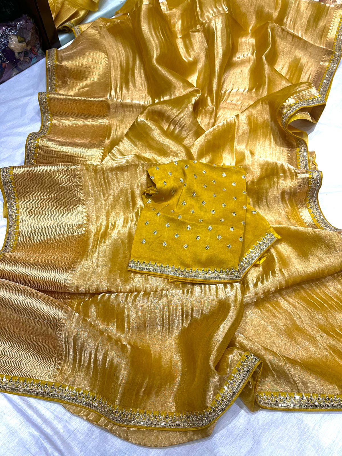 Rami tissue Kanjeevaram saree