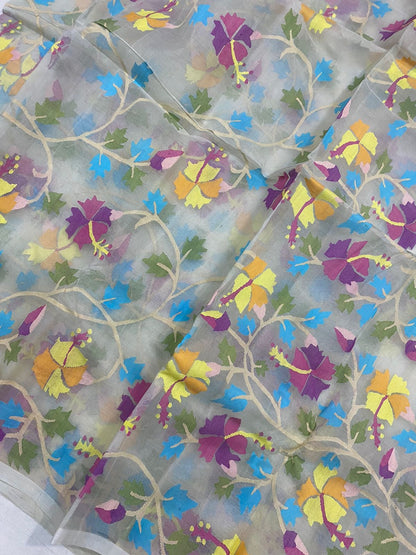 Lavesha tantuj saree Bengal handloom saree jamdani saree