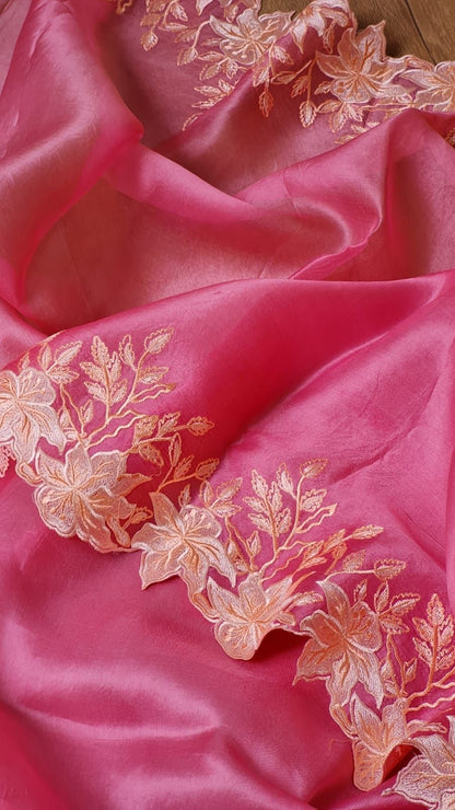 Anikashi Organza Saree Partywear saree blouse