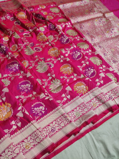 Exclusive Banarsi handloom Katan silk saree