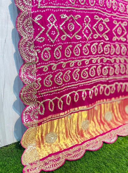 White gajji silk saree wedding sari blouse
