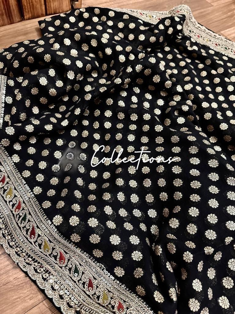 Vernia handwoven khaddi gorgette saree