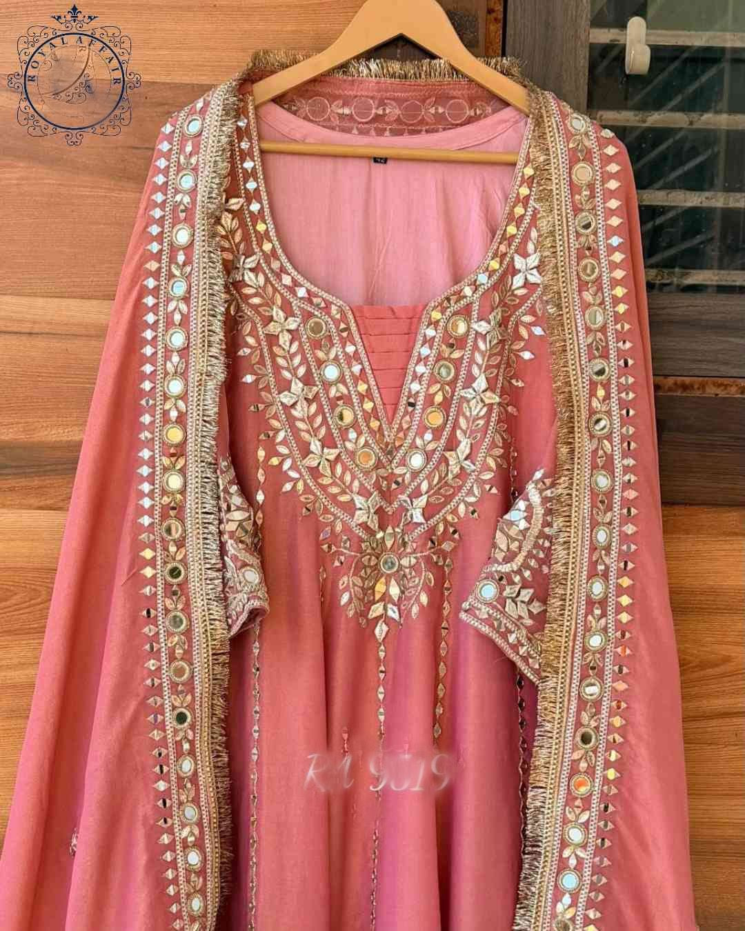 Tissue dress designer Anarkali dress stitched long dress