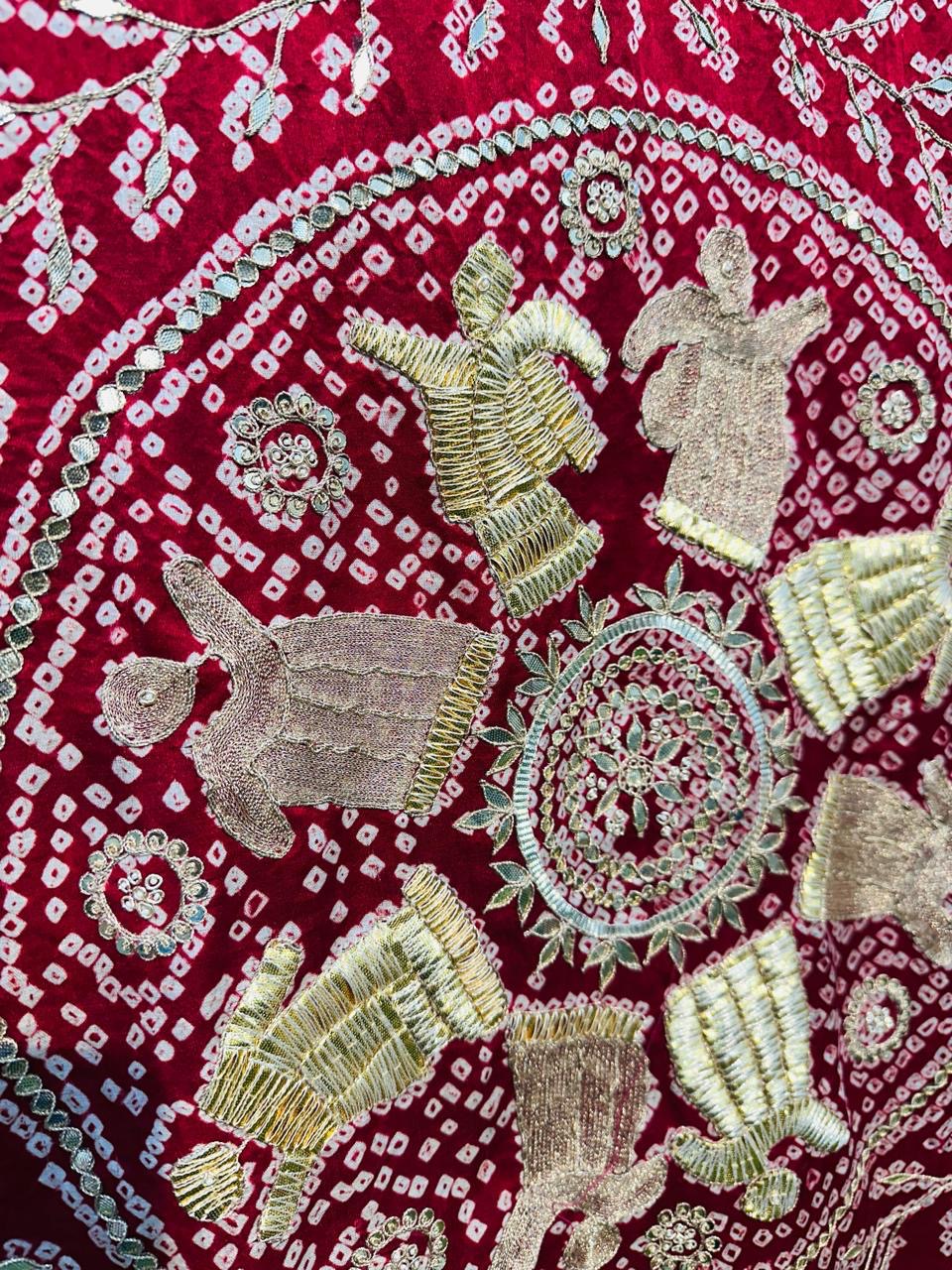 Gajji silk saree handwork saree embroidered sari blouse