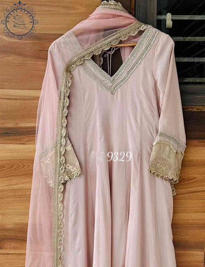 Pink Anarkali dress Indian salwar suit designer suit