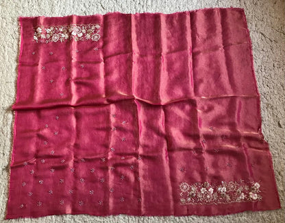 Ramaisha Tissue Organza saree Luxury styled sarees blouse