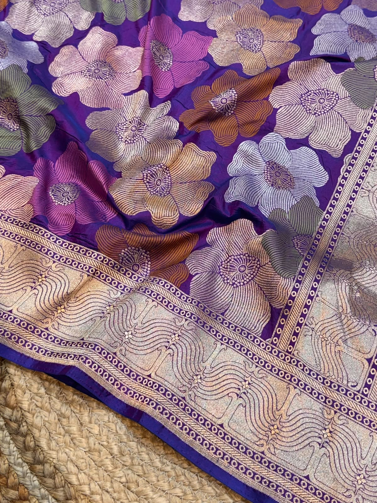Pure handloom rangkat saree tilfi banarsi Katan silk sarees blouse