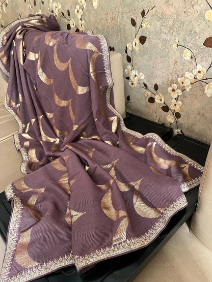 Celebrity inspired sequence partywear sarees
