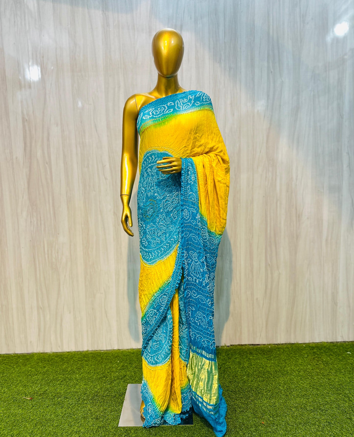 Raimka gajji silk saree bandhani saree traditional sari blouse