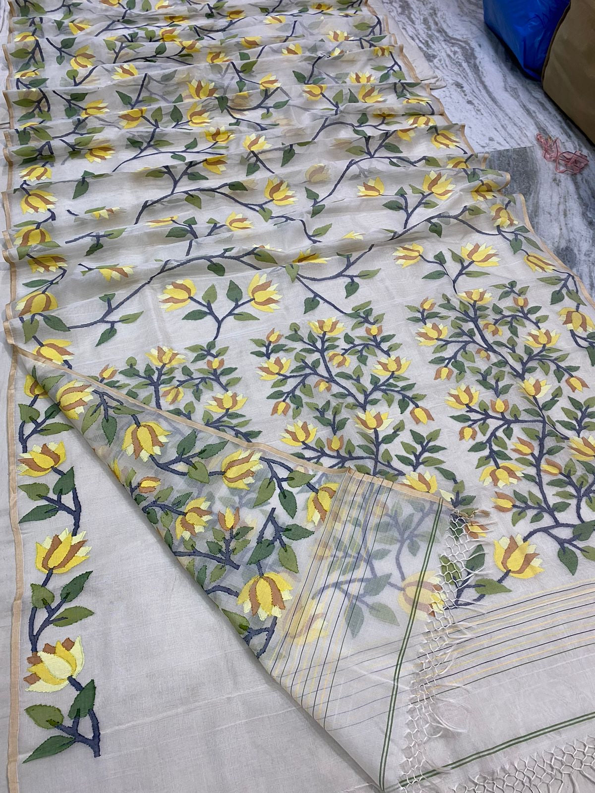 Balma tantuj Muslim jamdani saree