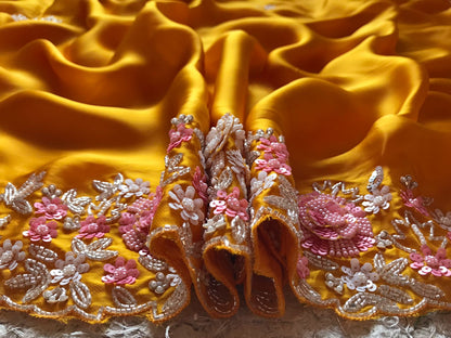 Mahishani premium plush Organza Silk Saree