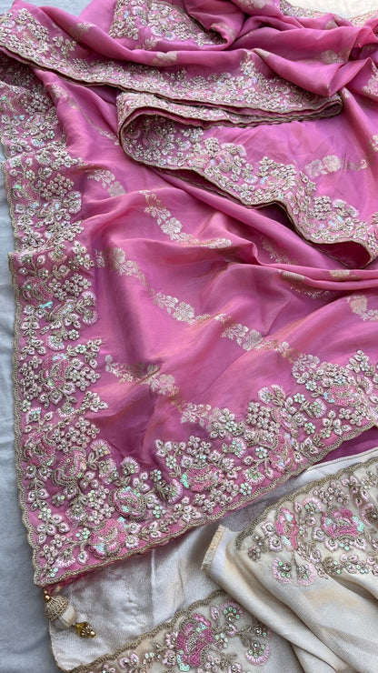 Namisha zari munga banarsi saree