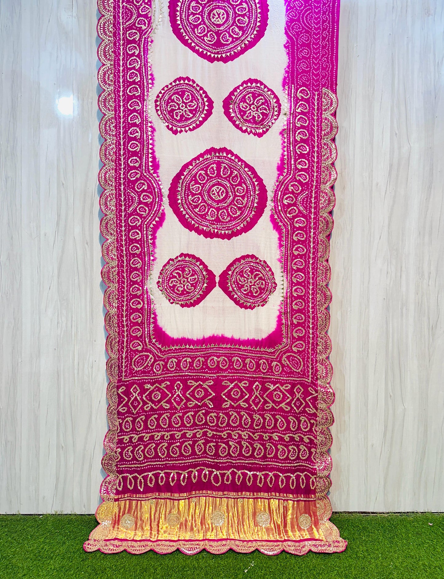 White gajji silk saree wedding sari blouse