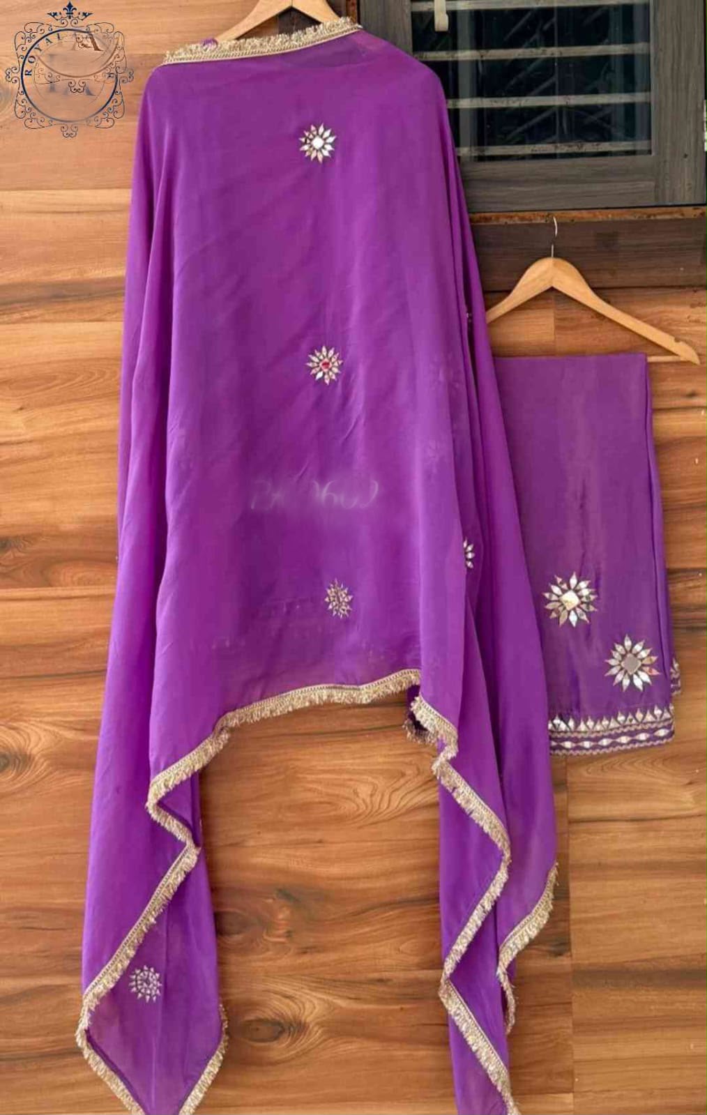 Handmade designer silk stitched dress Indian salwar suit