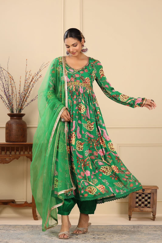 Floral alia inspired salwar kameez