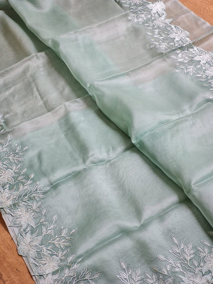 Anikashi Organza Saree Partywear saree blouse