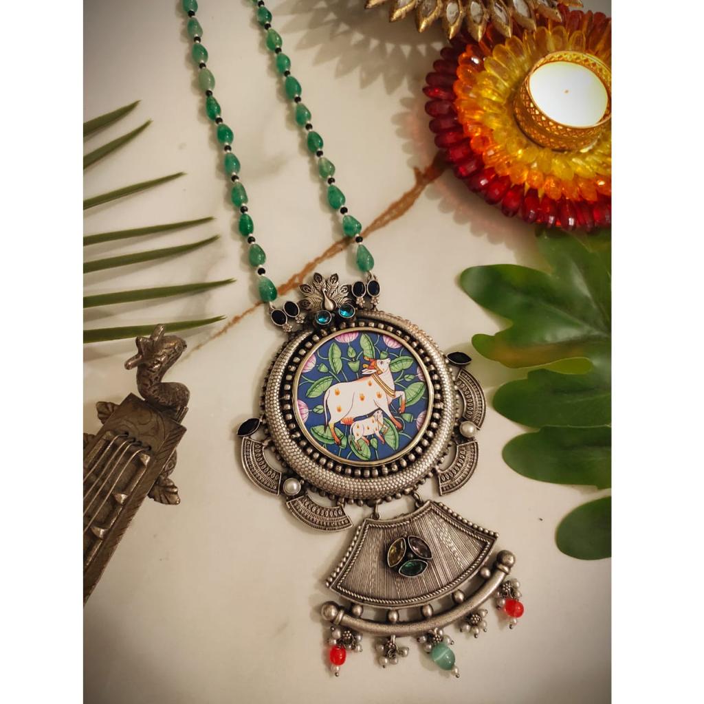 Cow inspired designer necklace