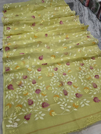 Handmade jamdani saree women saree Indian wedding sari blouse