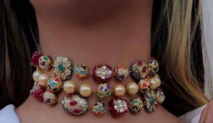 Handmade choker set fusion choker set Indian Jewelery