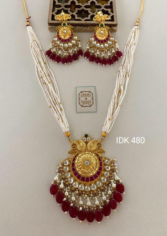 Pearl Round Necklace Set Women Necklace Set