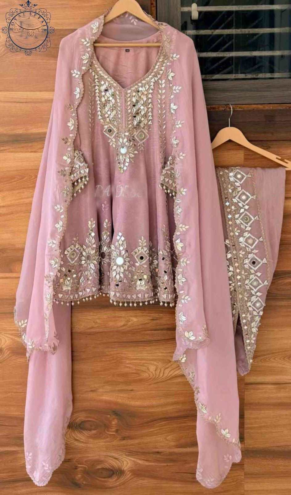 Tissue stitched dress gottapatti dress Partywear dresses for women