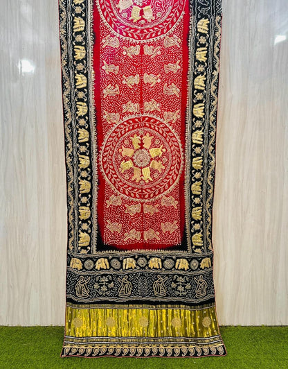Gajji silk saree handwork saree embroidered sari blouse