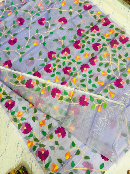 Handwoven Jamdani Tantuj saree Bengal traditional sarees